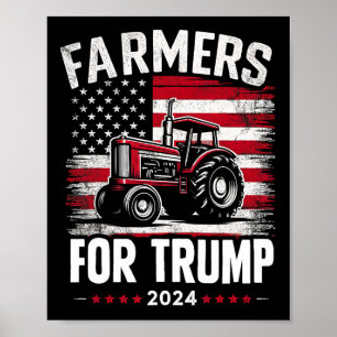 Affiche Les Agriculteurs Américains Pour L'Élection Trump