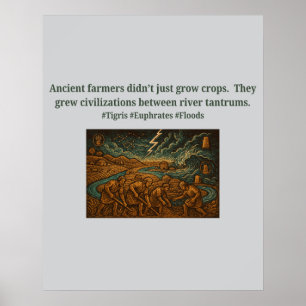 Affiche Les agriculteurs anciens...les colères de la riviè