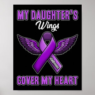 Affiche Les ailes de ma fille recouvrent mon cœur, fin sur