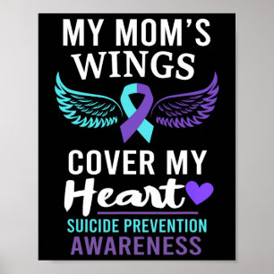 Affiche Les ailes de ma mère Couverture Coeur Suicide Sens
