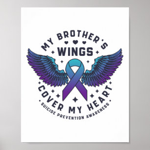 Affiche Les ailes de mon frère couvrent mon coeur Suicide 