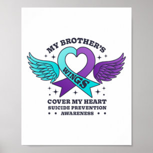 Affiche Les ailes de mon frère couvrent mon coeur Suicide