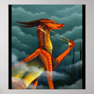 Affiche Les ailes périlleuses de la couverture de feu de d