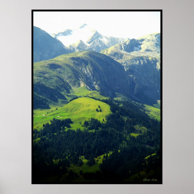 Affiche Les Alpes suisses (Devant)