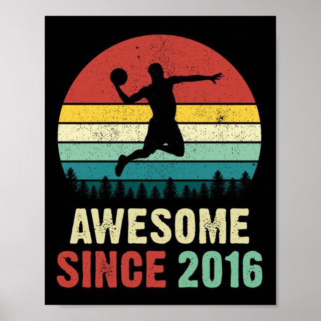 Affiche Les amateurs de basket-ball du 5e anniversaire son (Devant)