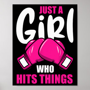 Affiche Les Amateurs De Boxe Fille De Boxe Juste Une Fille