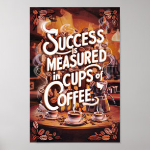 Affiche Les amateurs de café Citations de motivation de su