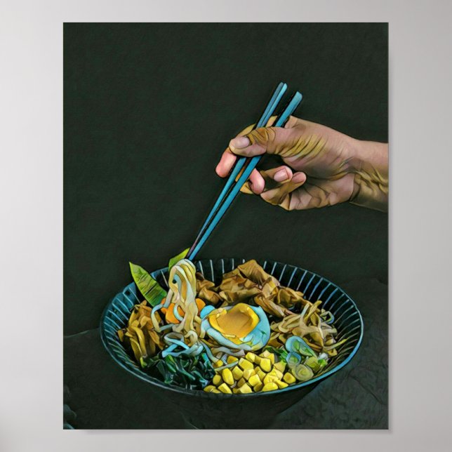 Affiche Les amateurs de gastronomie japonaise (Devant)