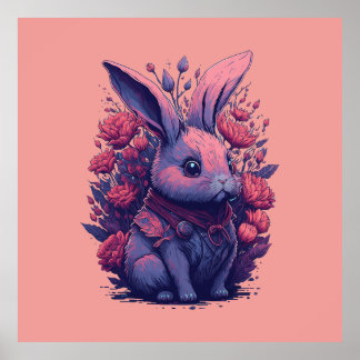Affiche Les amateurs de lapin Cadeau