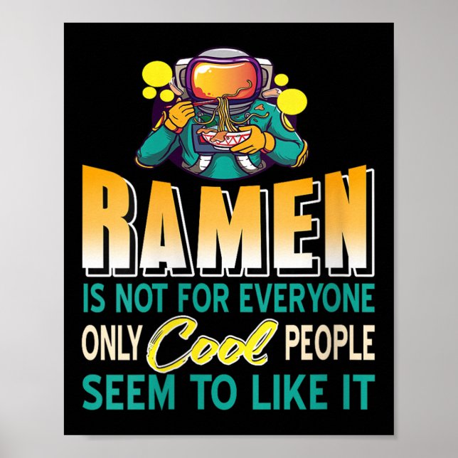 Affiche Les Amateurs De Ramen Seulement L'Astronaute Spati (Devant)
