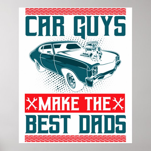 Affiche Les amateurs de voitures font les meilleurs papas (Devant)
