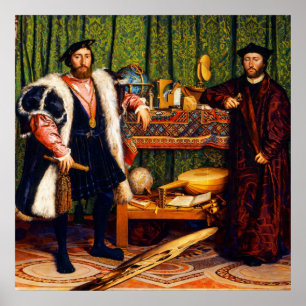 Affiche Les Ambassadeurs de Hans Holbein le Jeune