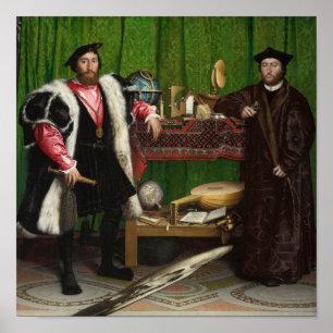 Affiche Les Ambassadeurs, Holbein the Younger