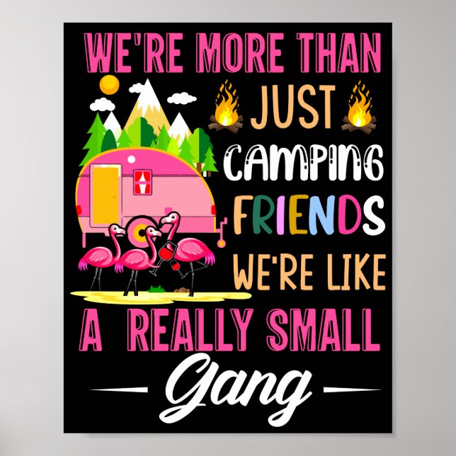Affiche Les amis de camping sont comme un petit gang (Devant)