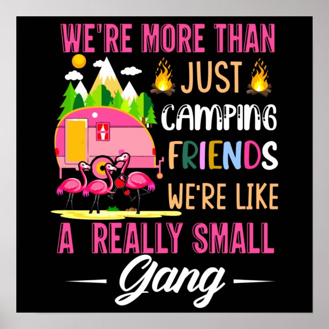Affiche Les Amis Du Camping Sont Comme Une Petite Bande (Devant)