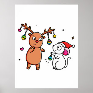 AFFICHE LES AMIS LES PLUS MIGNONS PARTAGE EST UN ACTE D'AM