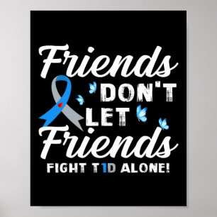 Affiche Les amis ne laissent pas les amis combattre le dia