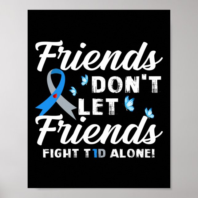 Affiche Les amis ne laissent pas les amis combattre le dia (Devant)