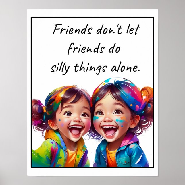 Affiche Les amis ne laissent pas leurs amis faire des chos (Devant)