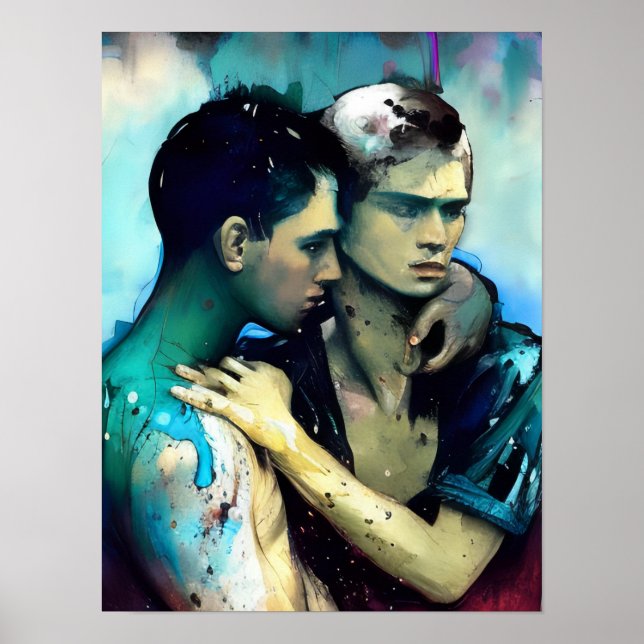 Affiche Les amoureux (Devant)