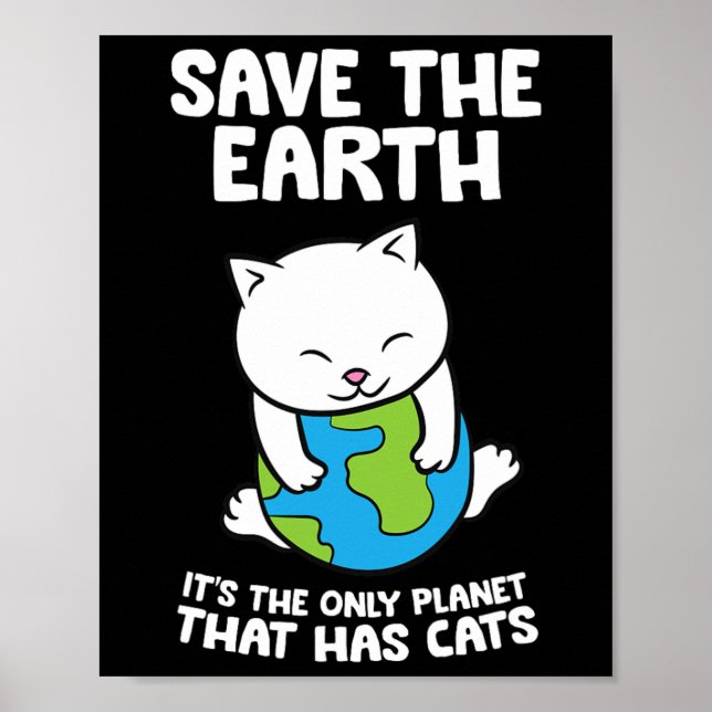 Affiche Les Amoureux de les chats sauvent la Terre C'est l (Devant)