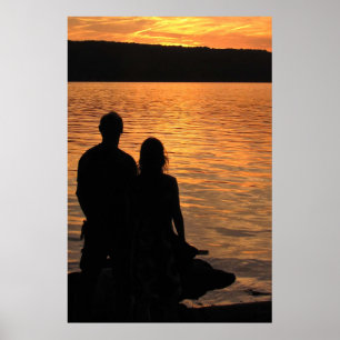 Affiche Les amoureux du lac Sunset