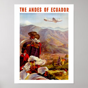 Affiche Les Andes de l'Equateur