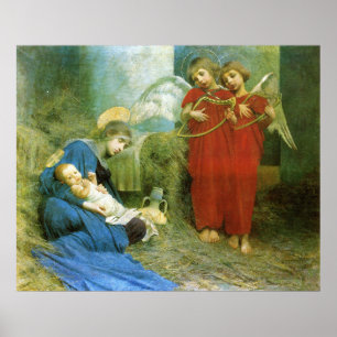 Affiche Les anges divertissant le Saint-Enfant
