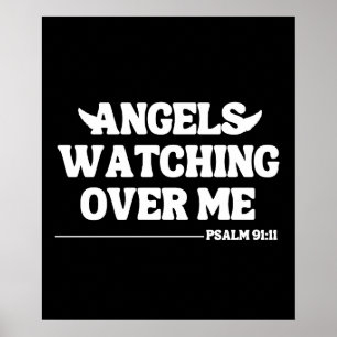 Affiche Les Anges Qui Me Surveillent - Psaume 91:11