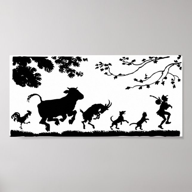 Affiche Les Animaux Suivent Le Leader (Devant)