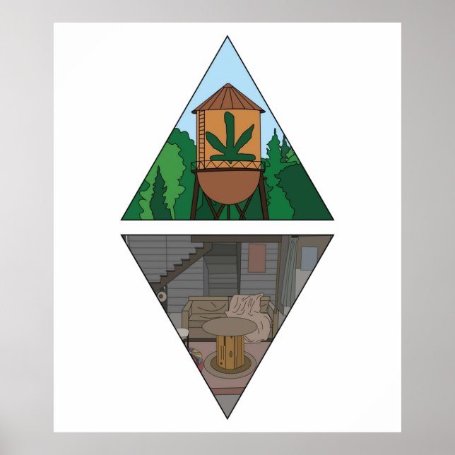 Affiche Les années 70 Afficher les emplacements (Devant)