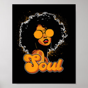 Affiche les années 70 Funk Afro Femmes Soul Retro Style Vi
