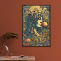 les années 70 hippie femme art de l'IA | Psychedel