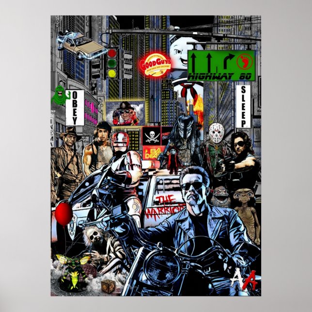 Affiche les années 80 (Devant)