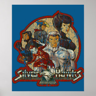 Affiche Les années 80 Cartoon Classic SilverHawks The Gang