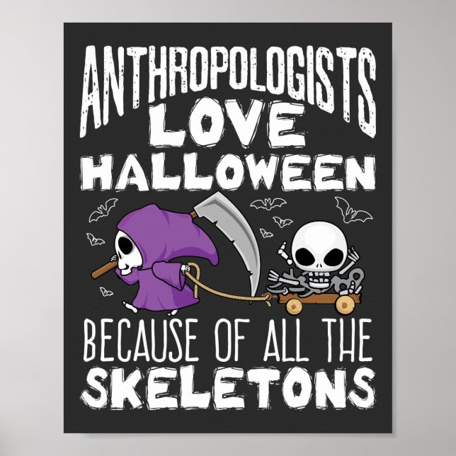 Affiche Les anthropologues aiment les skeletons d'Hallowee (Devant)