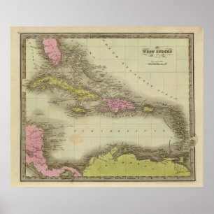 Affiche Les Antilles 20