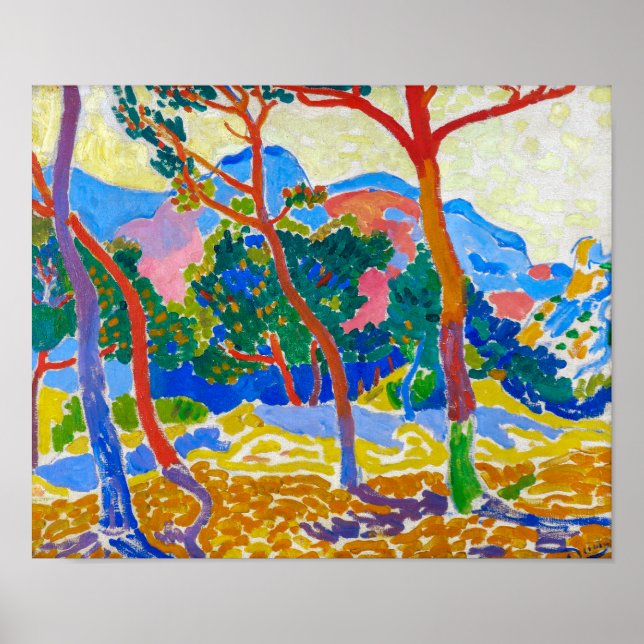 Affiche Les arbres | Andre Derain | (Devant)