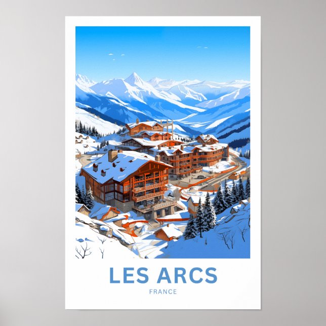 Affiche Les Arcs France Imprimer (Devant)