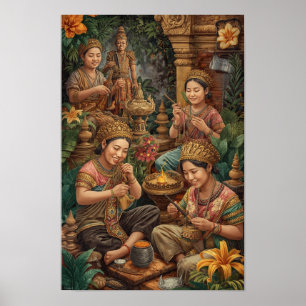 Affiche Les Artisans d'or de Bali - Artisanat sacré à Para