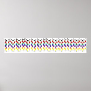 Affiche Les arts martiaux rangent la frontière de mur de