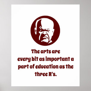 Affiche Les Arts Sont Un Peu Aussi Importants - La Sagesse