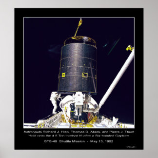 Affiche Les astronautes Hieb, Akers et Thout