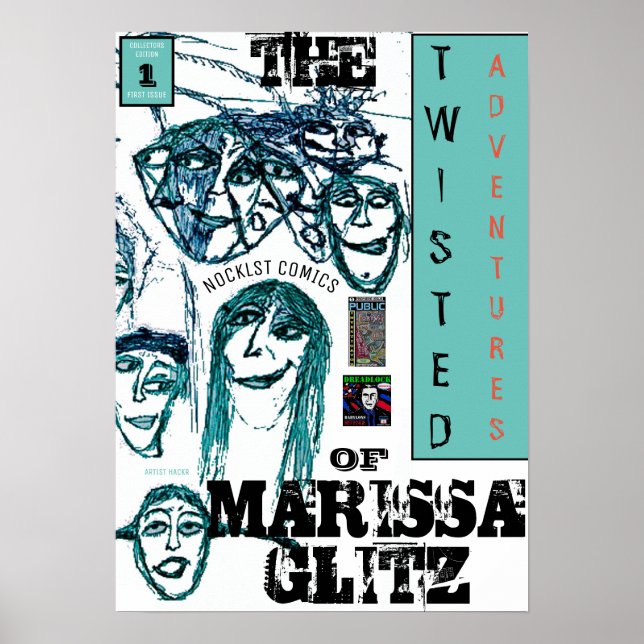 AFFICHE LES AVENTURES DÉJANTÉES DE MARISSA GLITZ (Devant)