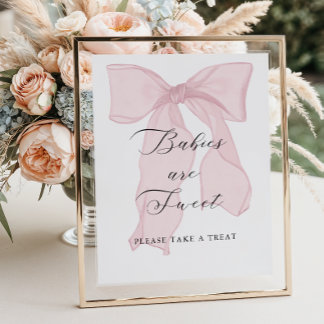 Affiche Les Baby showers de filles de la cou rose sont suc