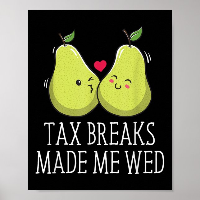 Affiche Les baisses d'impôt m'ont fait Mer Mariage amusant (Devant)