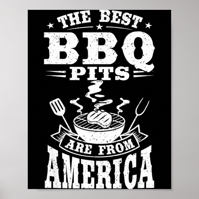 Affiche Les barbecues sont d'america grill cookout  (Devant)