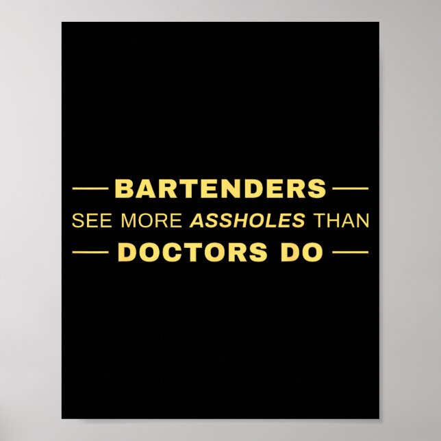 Affiche Les barmen voient-ils plus que les médecins (Devant)