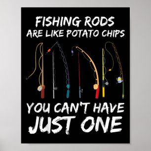 Affiche Les bâtonnets de pêche sont comme des chips de tom