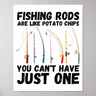 Affiche Les bâtonnets de pêche sont comme des chips de tom